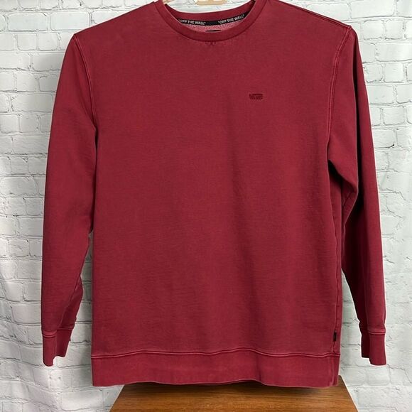 Vans Men's Cranberry Red Crewneck Sweatshirt XX Large Good used condition - Picture 1 of 5